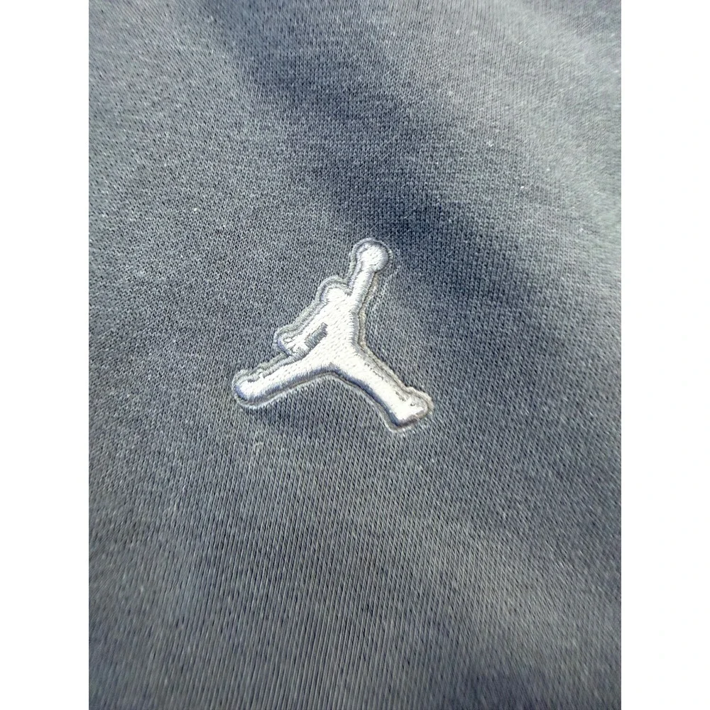 Jordan Brand Jumpman Embroidered Pullover Hoodie Black Cotton Blend Mens XL